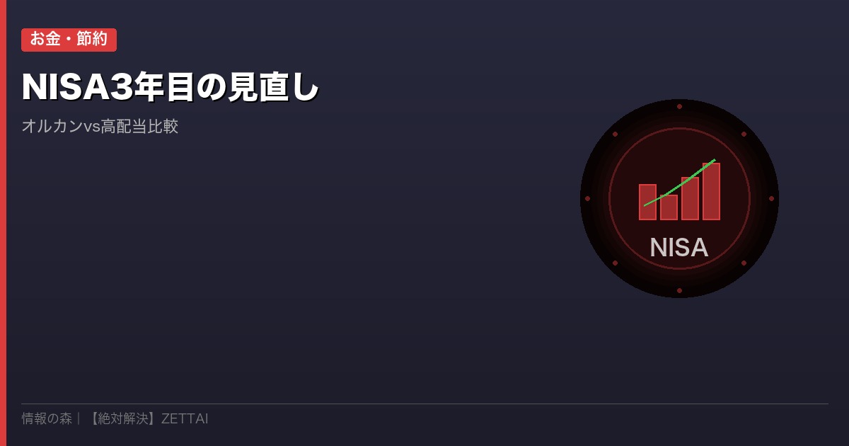 NISA3年目見直し