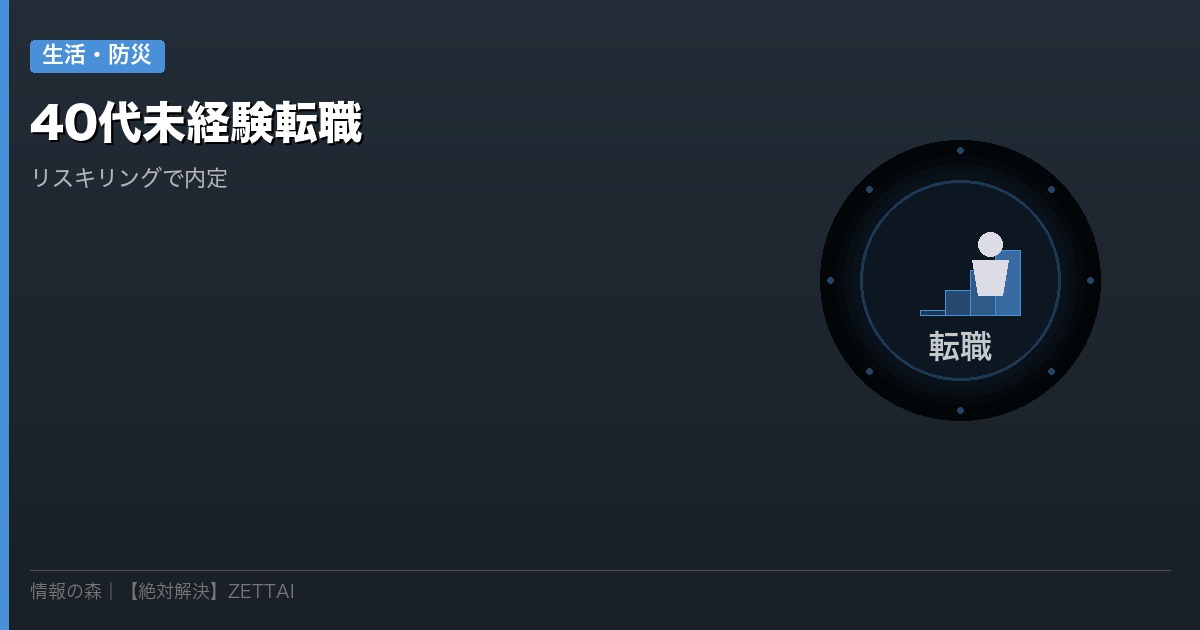 40代転職リスキリング